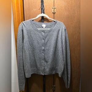 Heather Gray Knit Cardigan